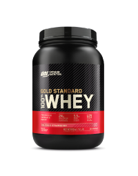 Proteine din zer, pudra proteica, ON 100% Whey Gold Standard, capsuni, 908g, Optimum Nutrition