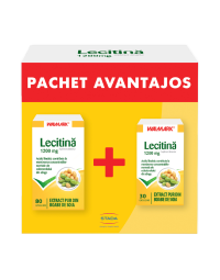 Pachet Lecitina 1200 mg, 80 + 30 capsule, Walmark