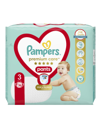 Scutece Pants Premium Care, Nr. 3, 6-11 Kg, 28 bucati, Pampers