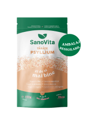 Tarate de Psyllium, punga cu zipper, 150g, Sanovita