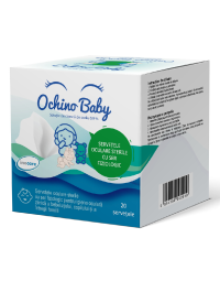 Servetele oculare sterile cu ser fiziologic Ochino Baby, 20 bucati, Inocare Pharm