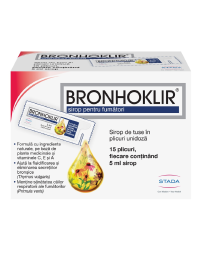 Sirop pentru fumatori Bronhoklir, 15 plicuri, Stada