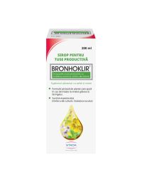 Sirop pentru tuse productiva Bronhoklir, 200 ml, Stada