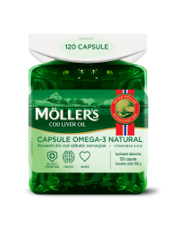Ulei din ficat de cod, 120 capsule, Moller's