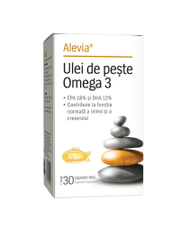Ulei de peste Omega 3, 30 capsule, Alevia