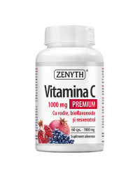 Vitamina C Premium RODIE si bioflavonoide 1000 mg, 60 capsule, Zenyth