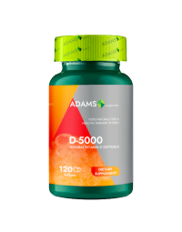 Vitamina D-5000, 120 capsule, Adams