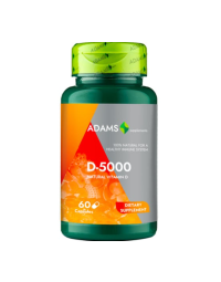 Vitamina D-5000, 60 capsule, Adams