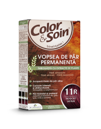 Vopsea de par fara amoniac, fara silicon, roscat afina, 11R, Color&Soin