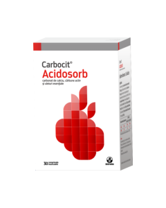 Carbocit Acidosorb, 30 comprimate masticabile