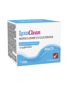 LaxaClean miniclisme glicerina adulti, 6 buc.