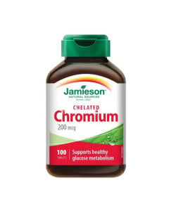 Jamieson Crom chelat 200 mg, 100 comprimate