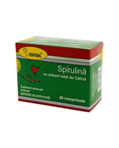 HOFIGAL Spirulina cu extract de catina, 40 comprimate