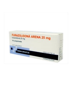 Furazolidona 25mg, 10 comprimate 