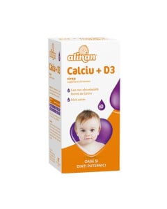 Alinan Calciu + D3, 150 ml sirop