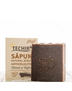 Techir Sapun natural scrub anticelulitic namol si cafea,120 g