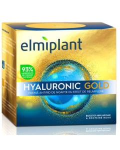 ELMIPLANT Hyaluronic GOLD Crema de noapte, 50ml