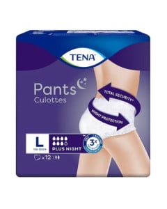 TENA Pants Plus Night Large, 12 bucati