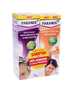 Pachet Paranix sampon x 100 ml + spray preventie x 100 ml 50