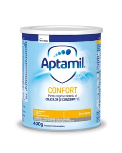 Lapte praf Aptamil CONFORT impotriva colicilor, 400 grame, 0-6 luni