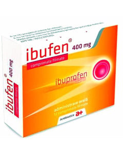 Ibufen 400 mg, 12 comprimate filmate, medicament antiinflamator