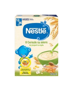 Nestle 8 cereale miere, 250 g 