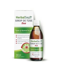 HerbalSept DUO sirop, 100 ml