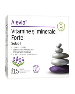 Alevia Vitamine si Minerale Forte, 15 plicuri