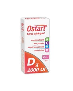 FITERMAN Ostart D3 2000 UI spray sublingual, 20 ml