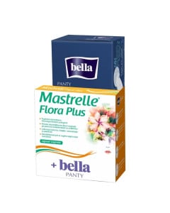 Kit Mastrelle Flora Plus, 10 capsule vaginale + Bella Panty absorbante zilnice, 28 bucati