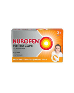Nurofen copii 125 mg, 10 supozitoare