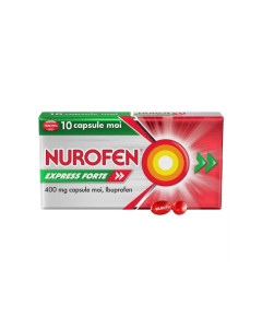 Nurofen Express Forte 400 mg,10 capsule moi, Antiinflamator