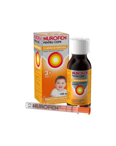 Nurofen copii aroma portocale 100 mg / 5ml, 100 ml suspensie orala