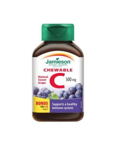 Jamieson Vitamina C 500 mg aroma struguri, 120 tablete