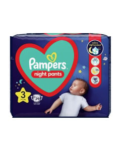 Pampers Night Pants Scutece-chilotel de noapte Marimea 3, 6-11kg, 29 bucati