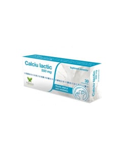 Calciu lactic 500 mg, 30 comprimate