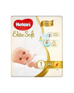 Huggies Scutece Elite Soft Mega Nr.1, 3-5 kg, 84 bucati 