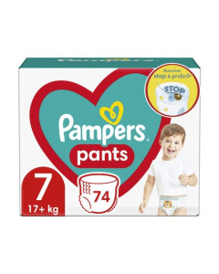 Pampers Premium Care Pants Scutece-chilotel Marimea 7, 17+ kg, 74 bucati