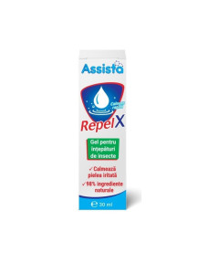 Assista RepelX Gel intepaturi de insecte, 30 ml