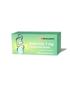 SLAVIA Acid folic 1mg, 50 capsule