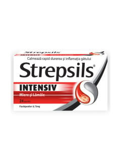 Strepsils Intensiv miere si lamaie, 8,75 mg, 24 pastile