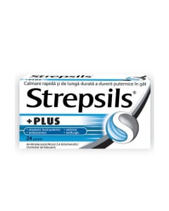 Reckitt Strepsils Plus, 24 pastile