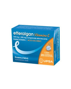 Efferalgan Vitamina C, 20 comprimate