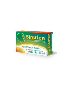 Sinufen 500 mg / 30 mg, 20 comprimate