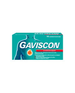Gaviscon cu aroma de capsuni, 16 comprimate masticabile