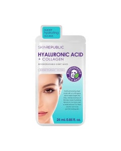 Skin Republic Masca coreeana de fata cu Acid Hialuronic si Colagen, 25 ml