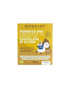 Republica BIO Pernute Bio crocante cu crema de ciocolata si alune FARA GLUTEN,  250g