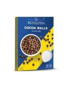 Bezgluten Bile de cereale cu cacao, fara gluten, 250g