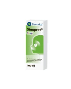Bionorica Sinupret sirop, reduce inflamatia sinusurilor, copii si adulti, 100 ml