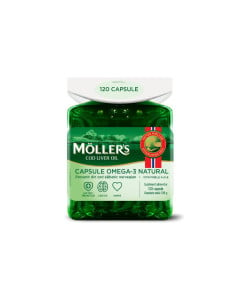 Moller's Ulei de ficat de cod Omega-3, 120 capsule